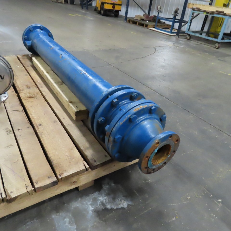 4″ Flange Mount Tube Heat Exchanger 91″ OAL 2″ NPT