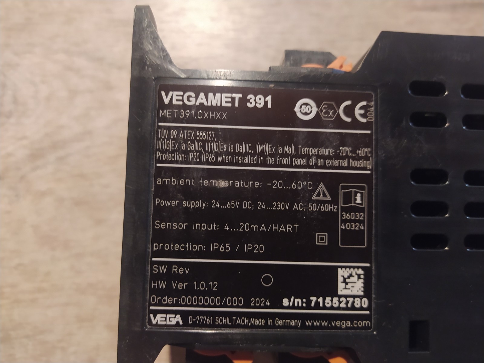 VEGA VEGAMET 391 EX MET391.CXHXX [NEW]