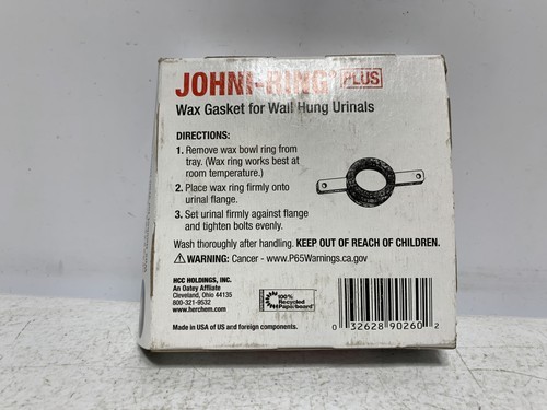 Hercules Johni-Ring Plus 90260 Wax Gasket for Wall Hung Urinals
