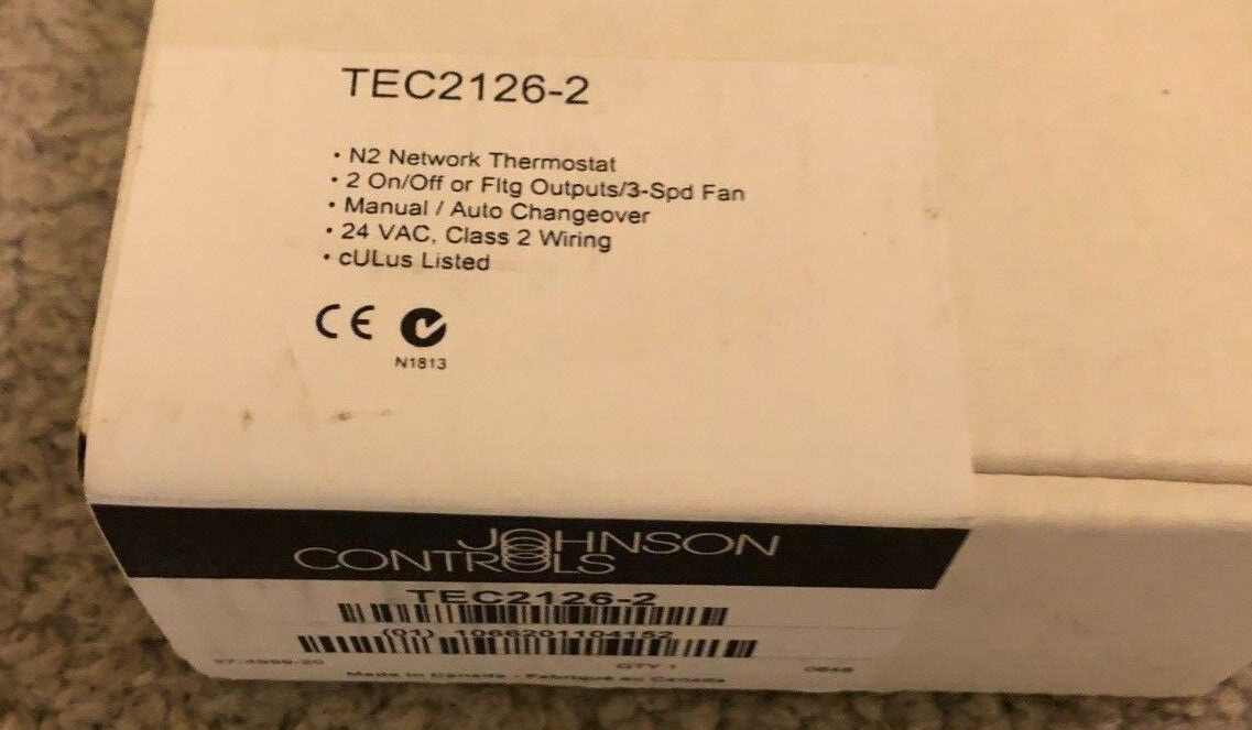 JOHNSON CONTROLS TEC2126-2 , NEW IN SEALED BOX.