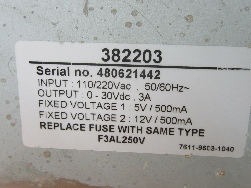 Extech 382203 DC Power Supply
