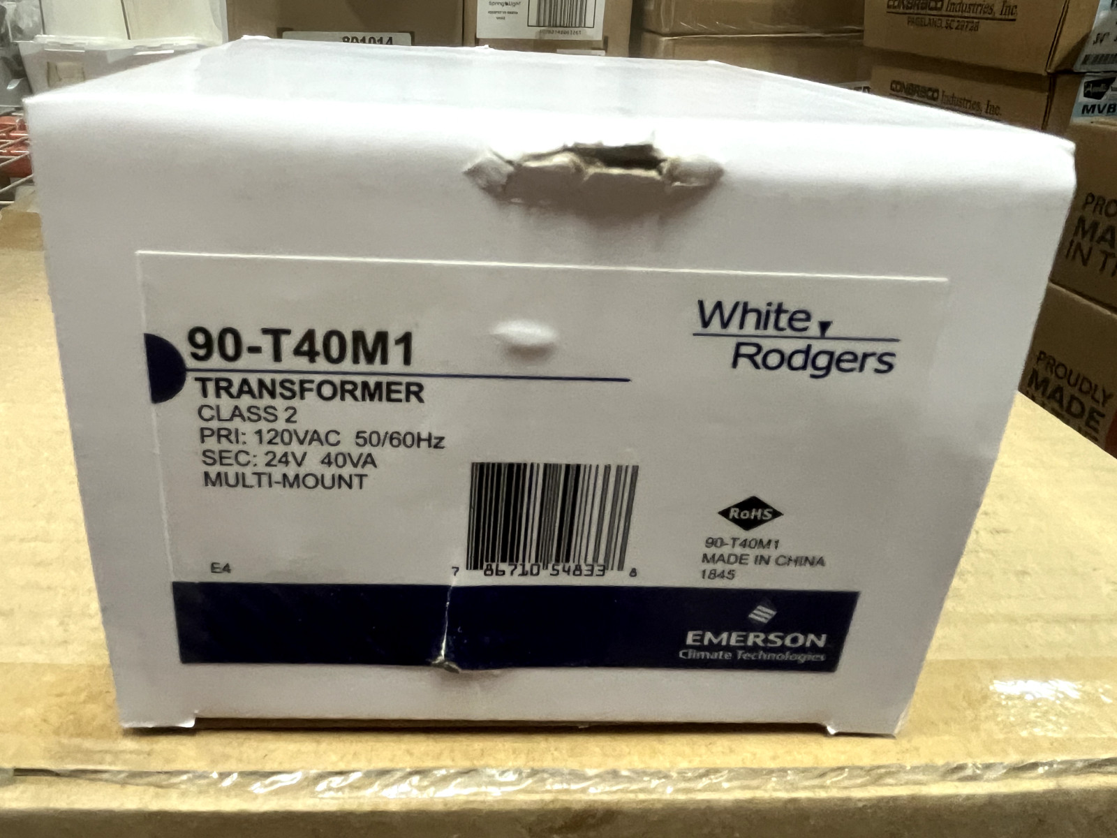 White Rodgers 90-T40M1 Transformer Class 2 120VAC 56/60Hz NIB Z13