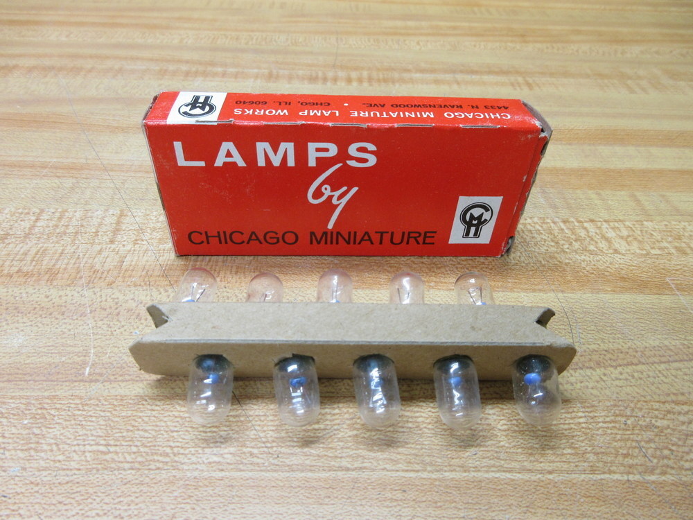 Chicago Miniature CM-44 Miniature Lamp Light Bulbs 44 (Pack of 10)