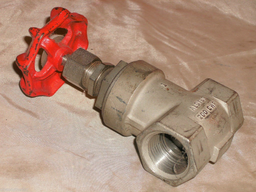 ALOYCO CRANE FIG 190-D 1″ STAINLESS CORROSION RESIST GATE VALVE