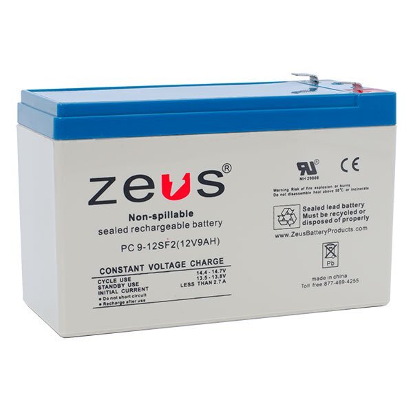 ZEUS Battery Products PC9-12SF2 Rechargable Sealed Lead Acid Battery – 12V – …