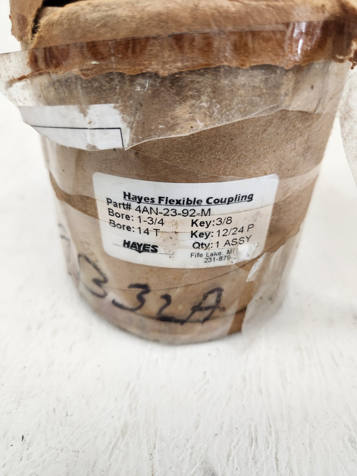 Hayes 4AN-23-92-M 1-3/4″ Bore Key 3/8, 14 T Flexible Coupling