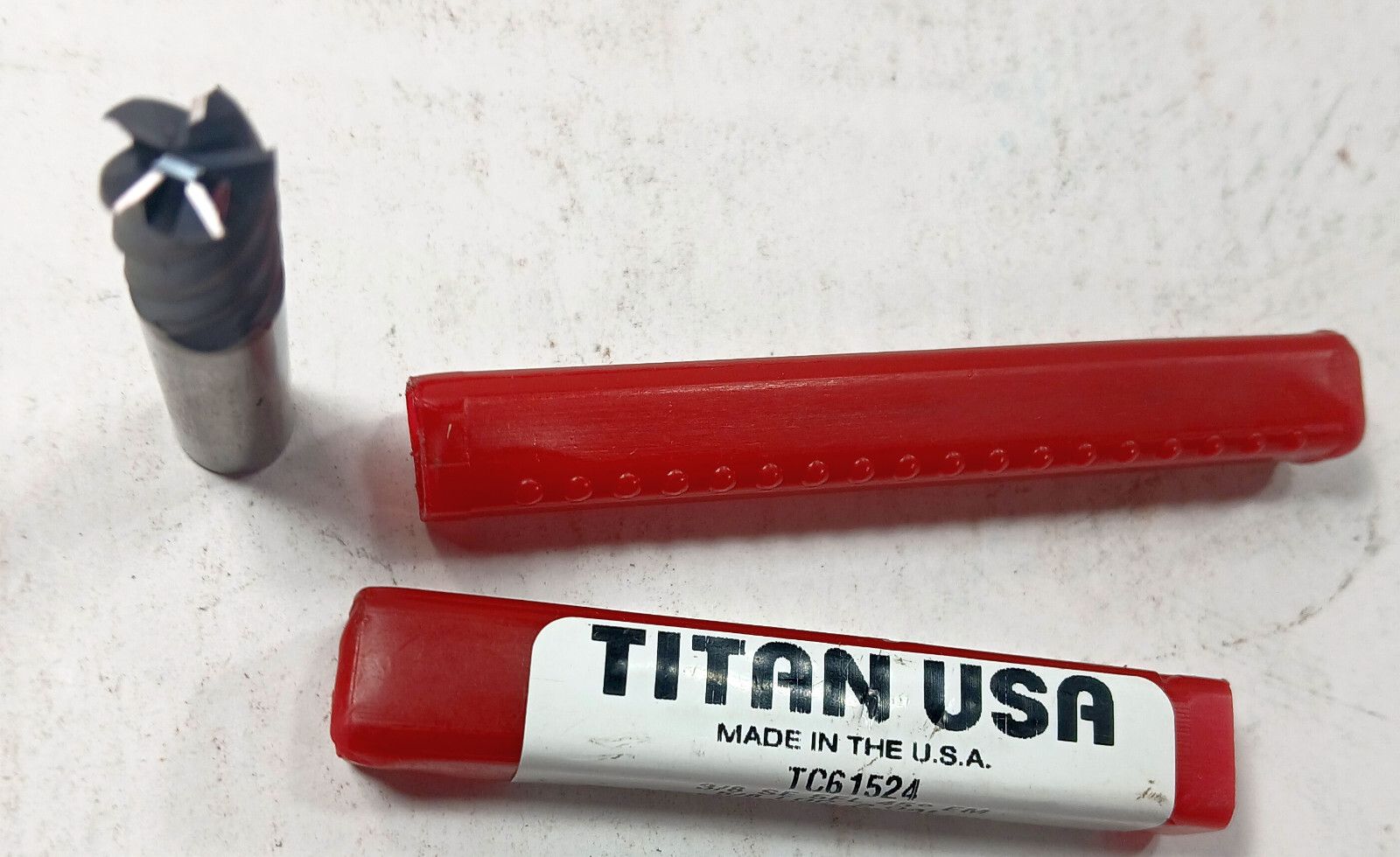 1 NEW TITAN USA TC61524 3/8 SE 5 FL 45° SQUARE END MILL BIT NNB ***MAKE OFFER***