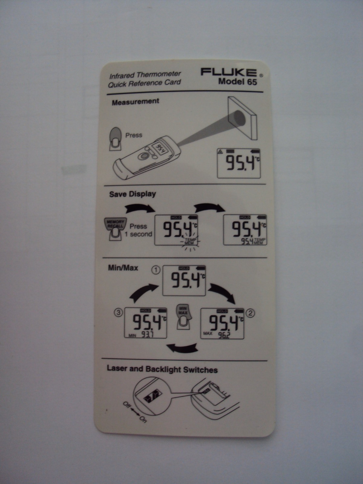 Fluke 65 Infrared Thermometer – Used GC