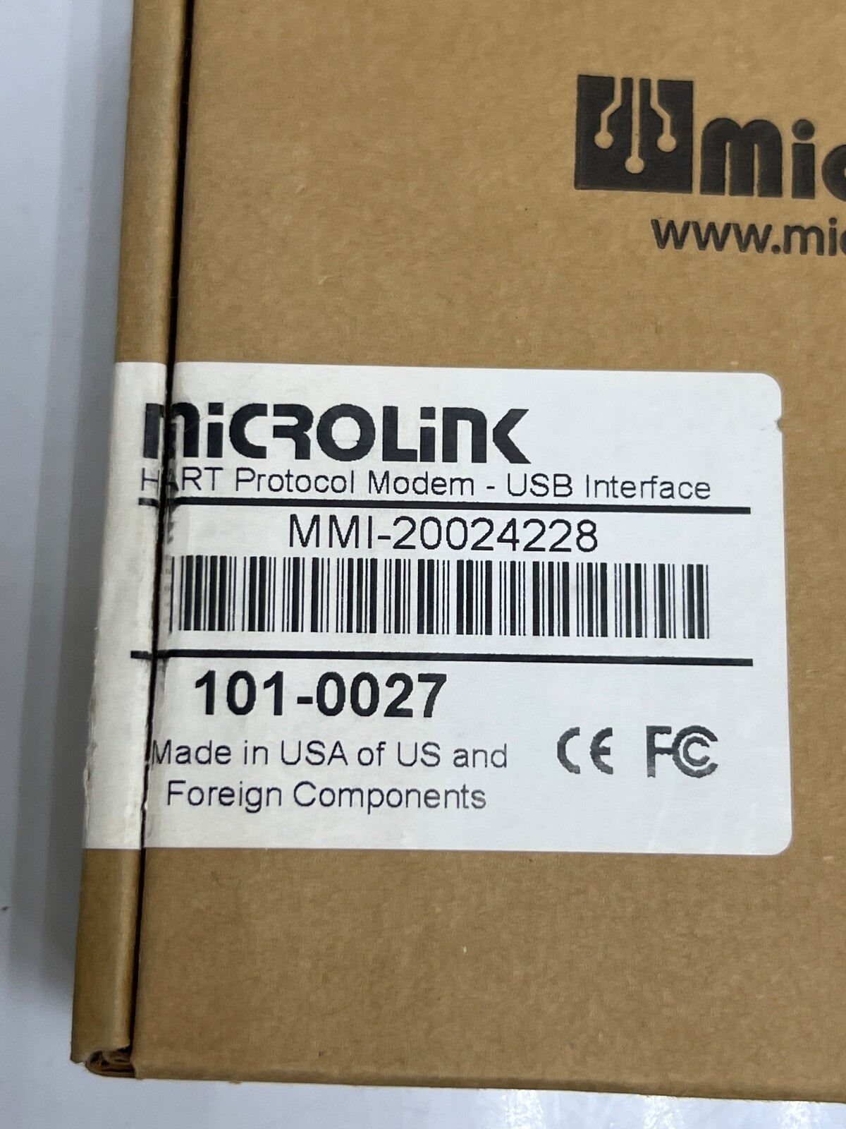 MICROFLEX MICROLINK 101-0027 USB HART PROTOCOL MODEM