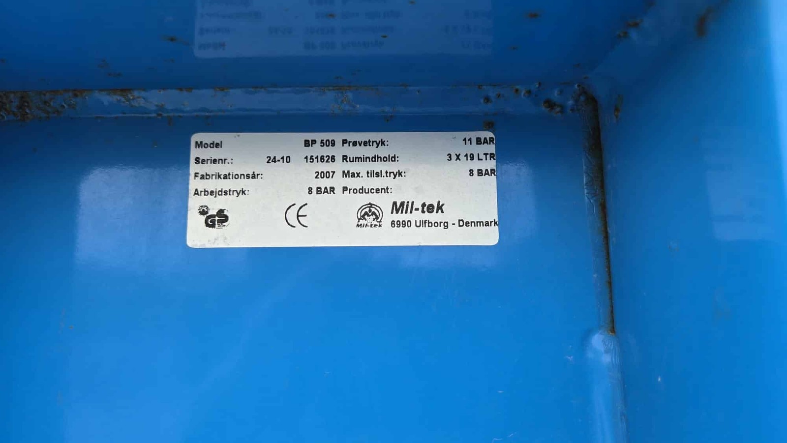 Mil-tek BP 509 Pneumatic Bale Press 50″ Cardboard Compactor 8 BAR, 661 lb Bales