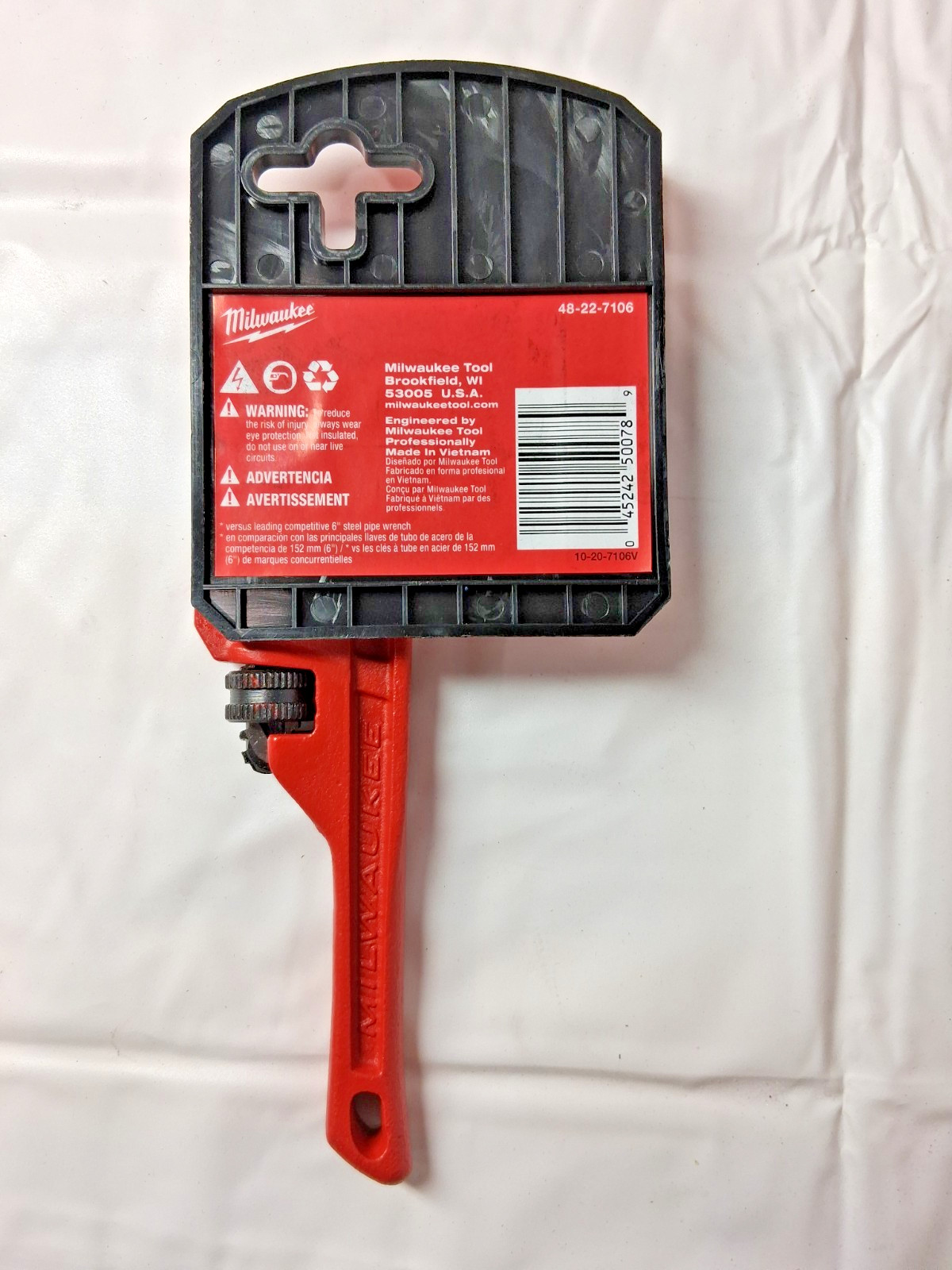 Milwaukee Tool Steel Pipe Wrench 1-3/4″ Max 6″ OAL 15328024