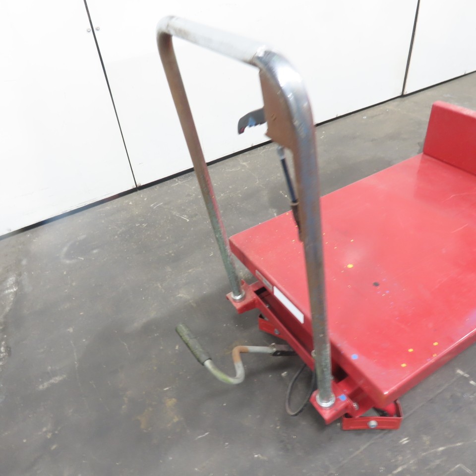 Uline 32″ x 24″ Manual Foot Pump Tilting Lift Table 660LBS Capacity