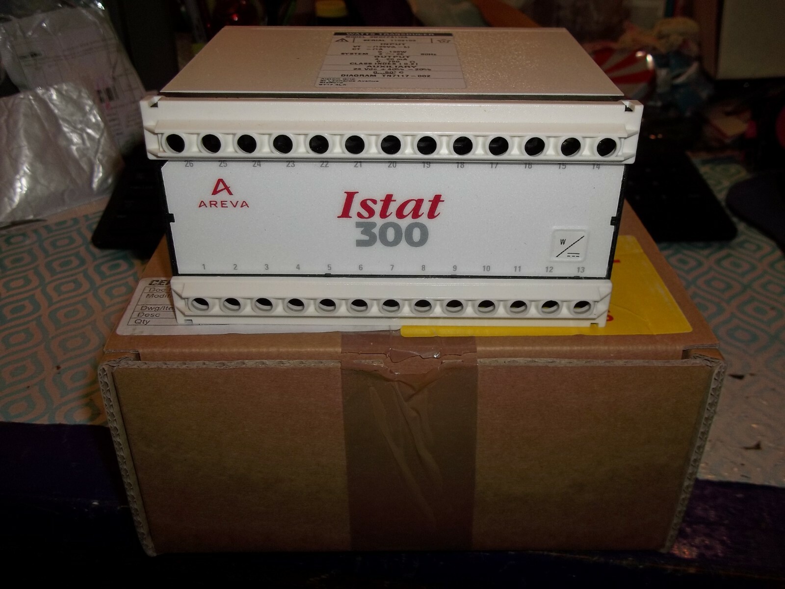 WATTS TRANSDUCER 3WDFP6112A AREVA ISTAT 300 DIAGRAM TN7117-002 (WL18)