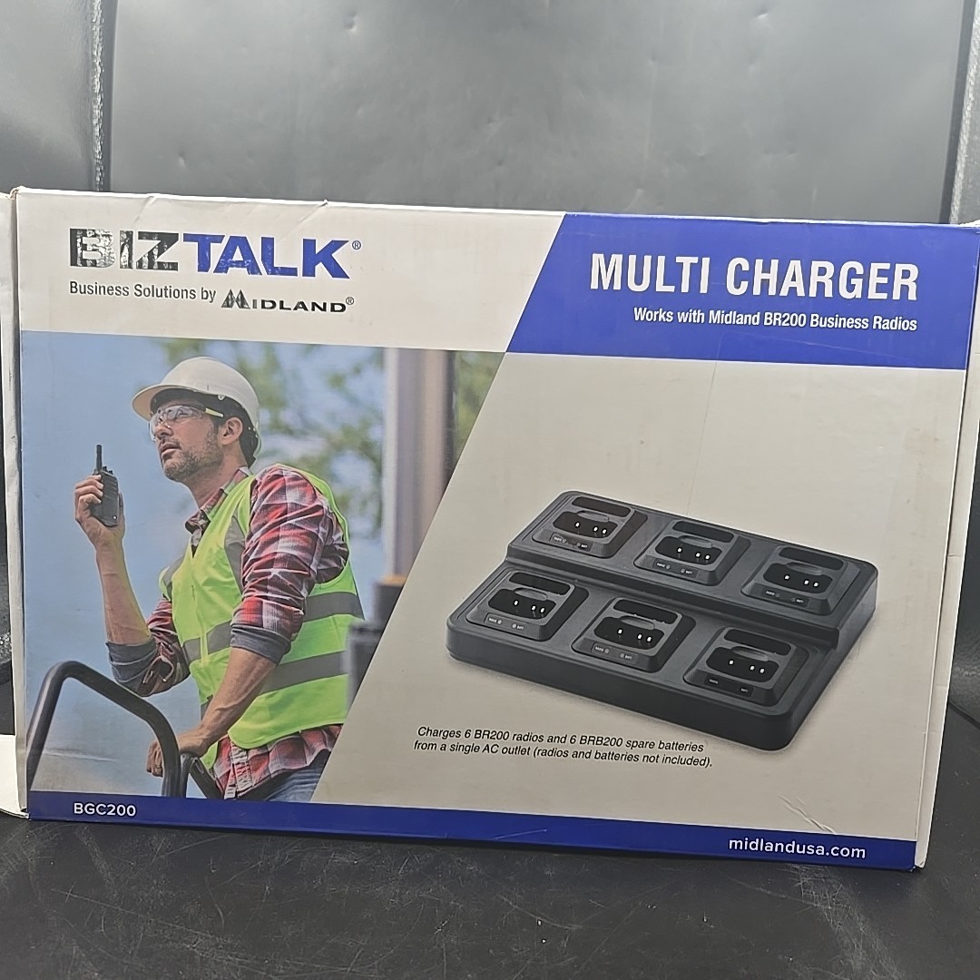 Midland BGC200 BizTalk Charger – Charge 6 BR200 Radios Fast & Reliable
