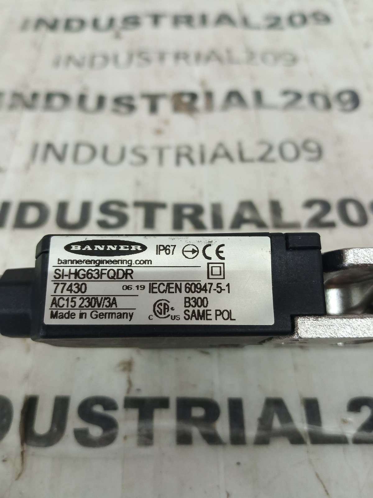 BANNER SI-HG63FQGR SENSOR