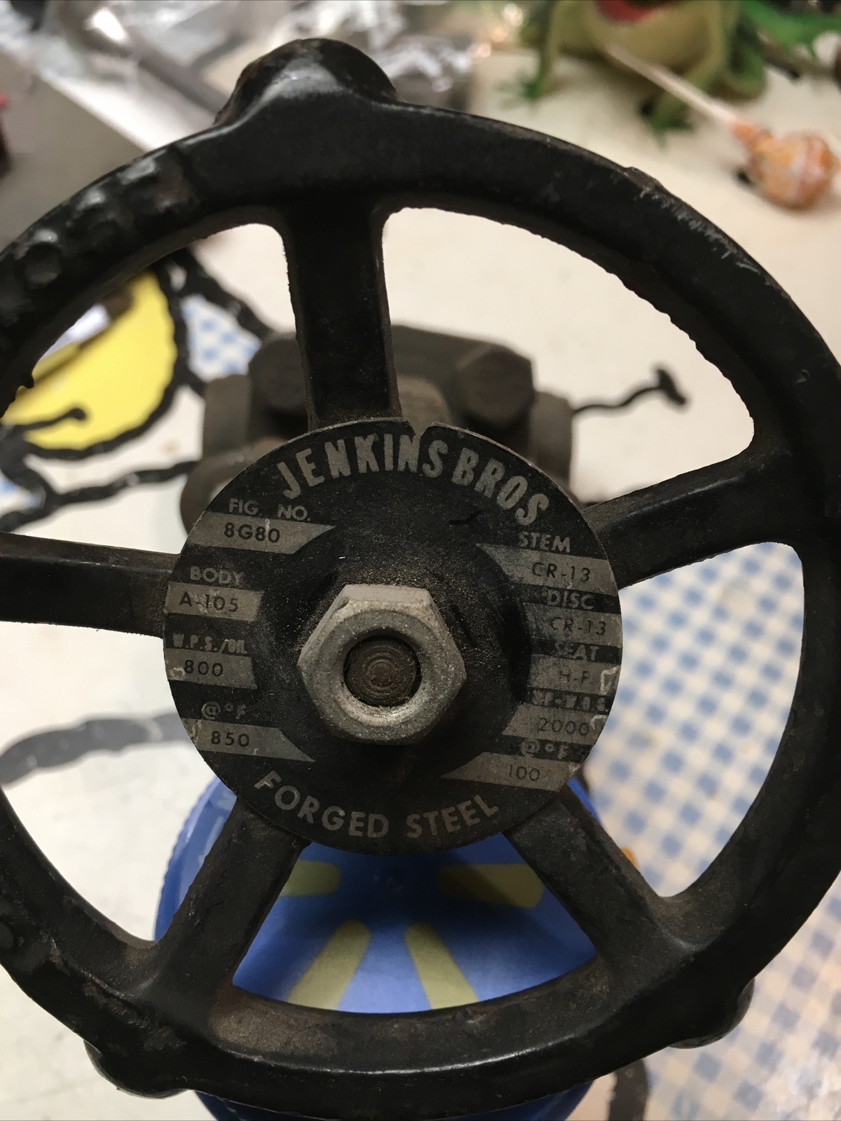 NEW JENKINS CONTROL VALVE 1/4″ 800 WPS 850@*F 2000 WP-WOG 100@*F PN# 8G80
