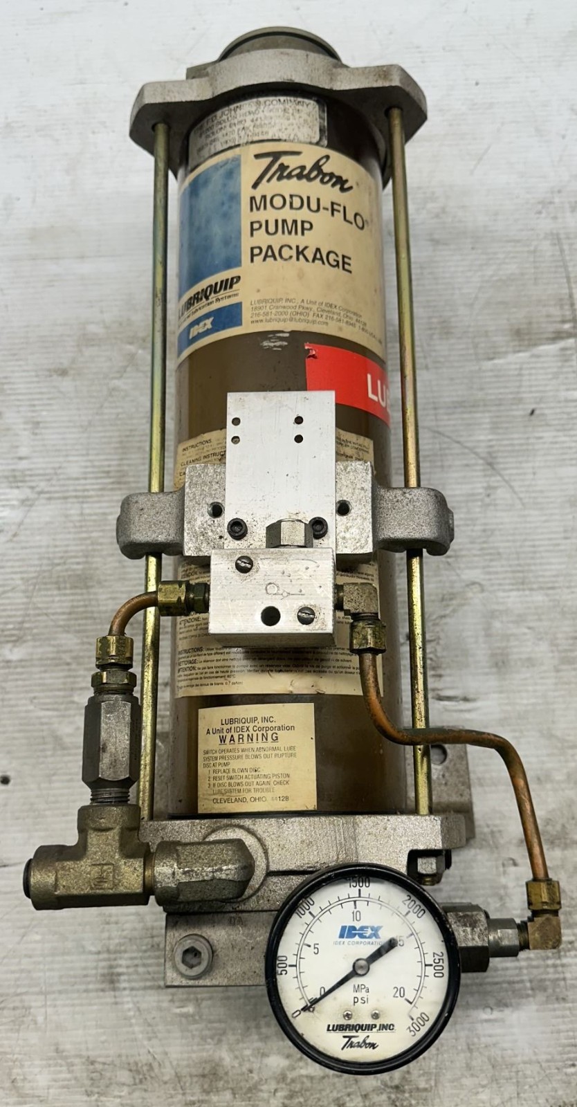 Lubriquip Trabon MODU-FLO Pump Package Lubricator See Pics