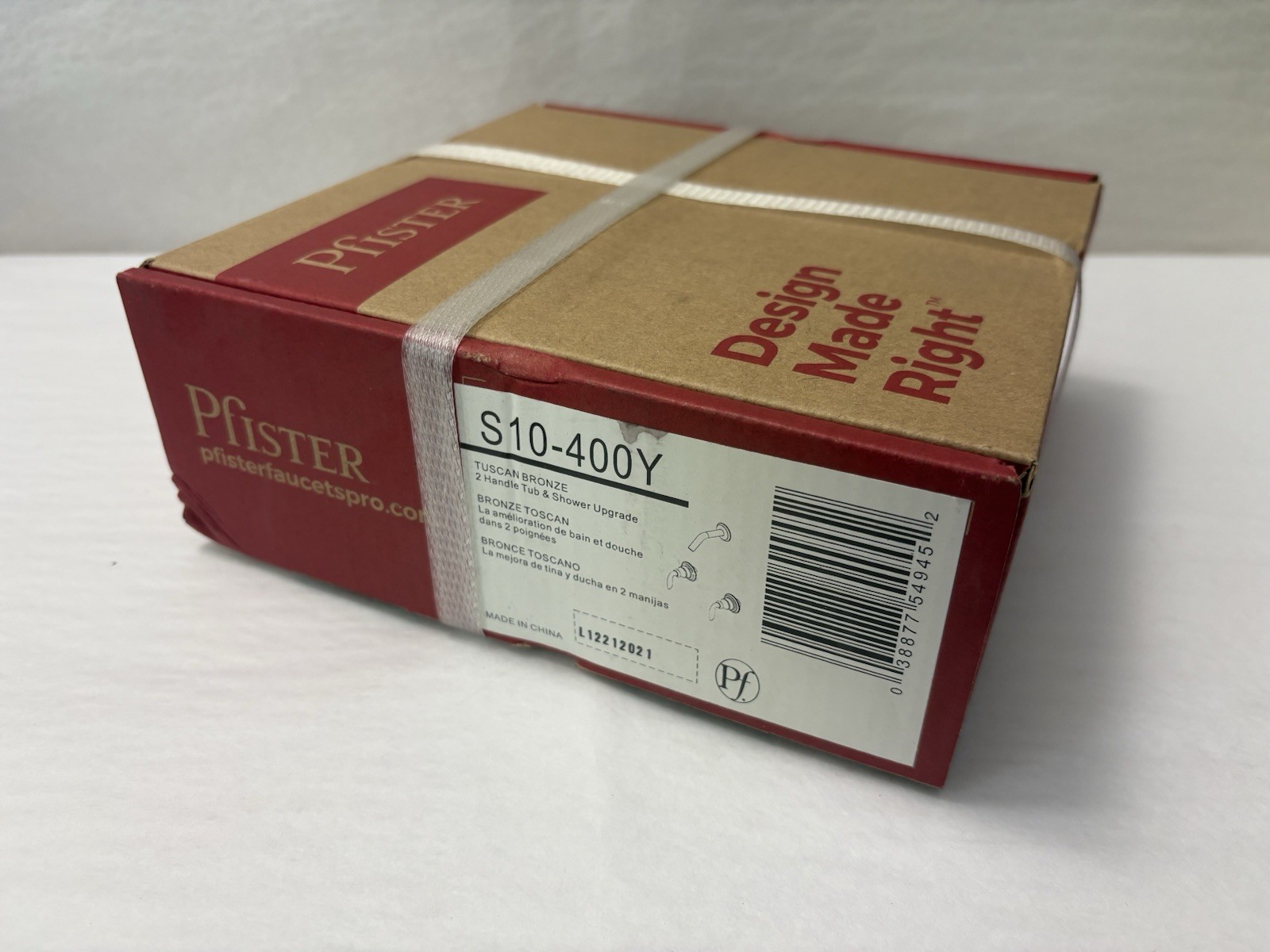 New Pfister S10-400Y Tuscan Bronze 2 Handle Tub & Shower Upgrade Sealed (PF9)