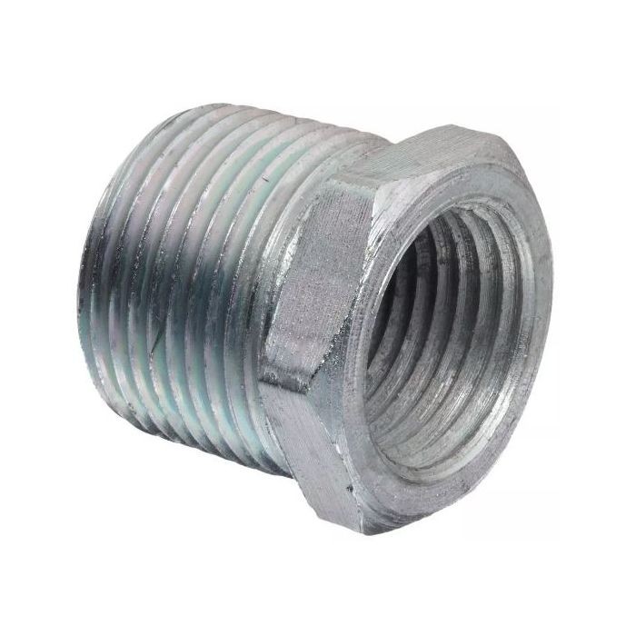 Global ZMGBU0706 1-1/2″ x 1-1/4″ NPT Galvanized Malleable Iron Hex Bushing