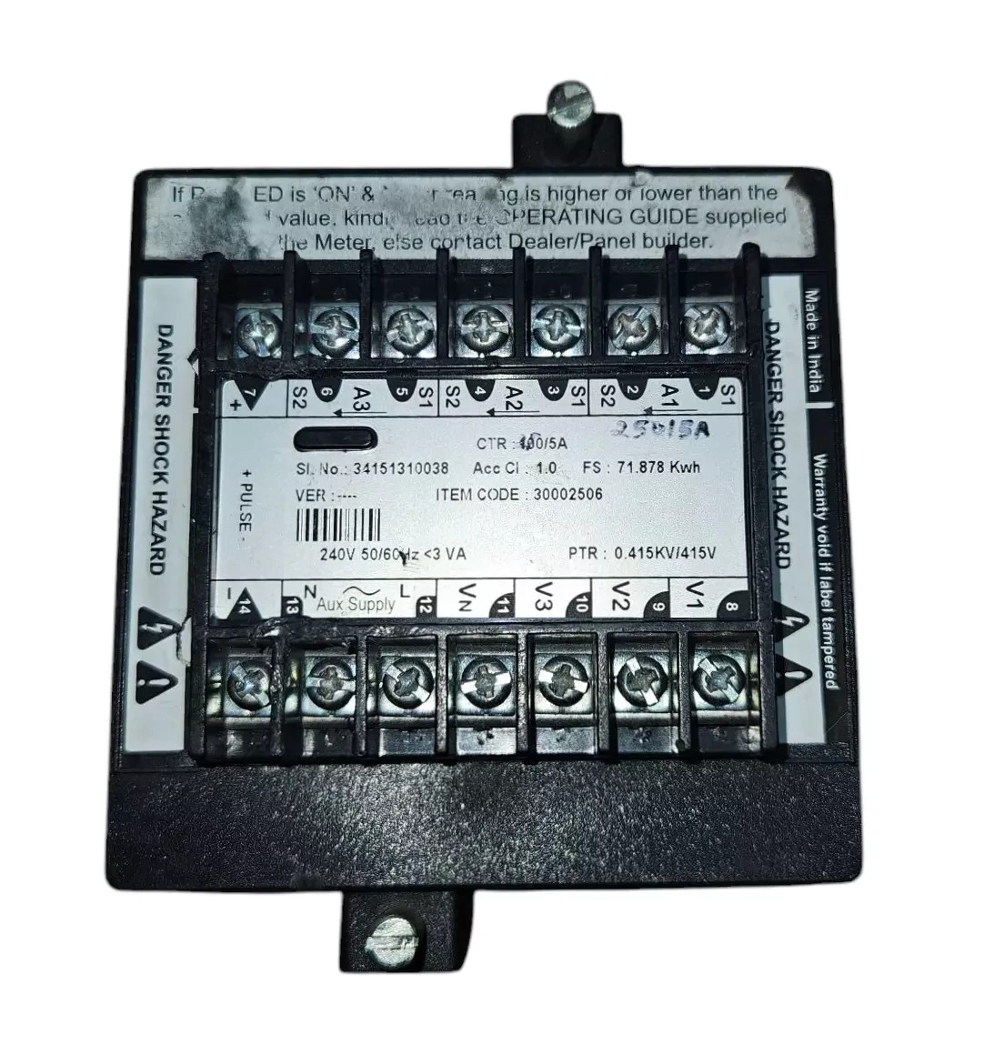 SCHNEIDER ELECTRIC CONZERV DM5240 POWER & ENERGY METER