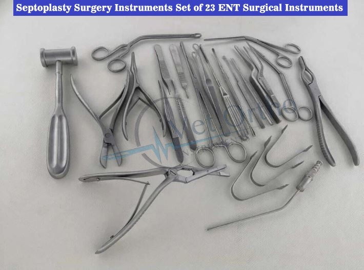 Septoplasty Surgery Instruments Set of 23 ENT Surgical Instrument