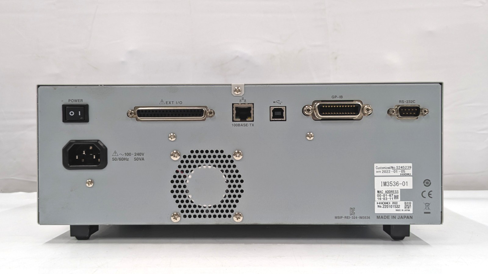 IM3536-01 [Operation Tested] LCR meter HIOKI S/N:220101532