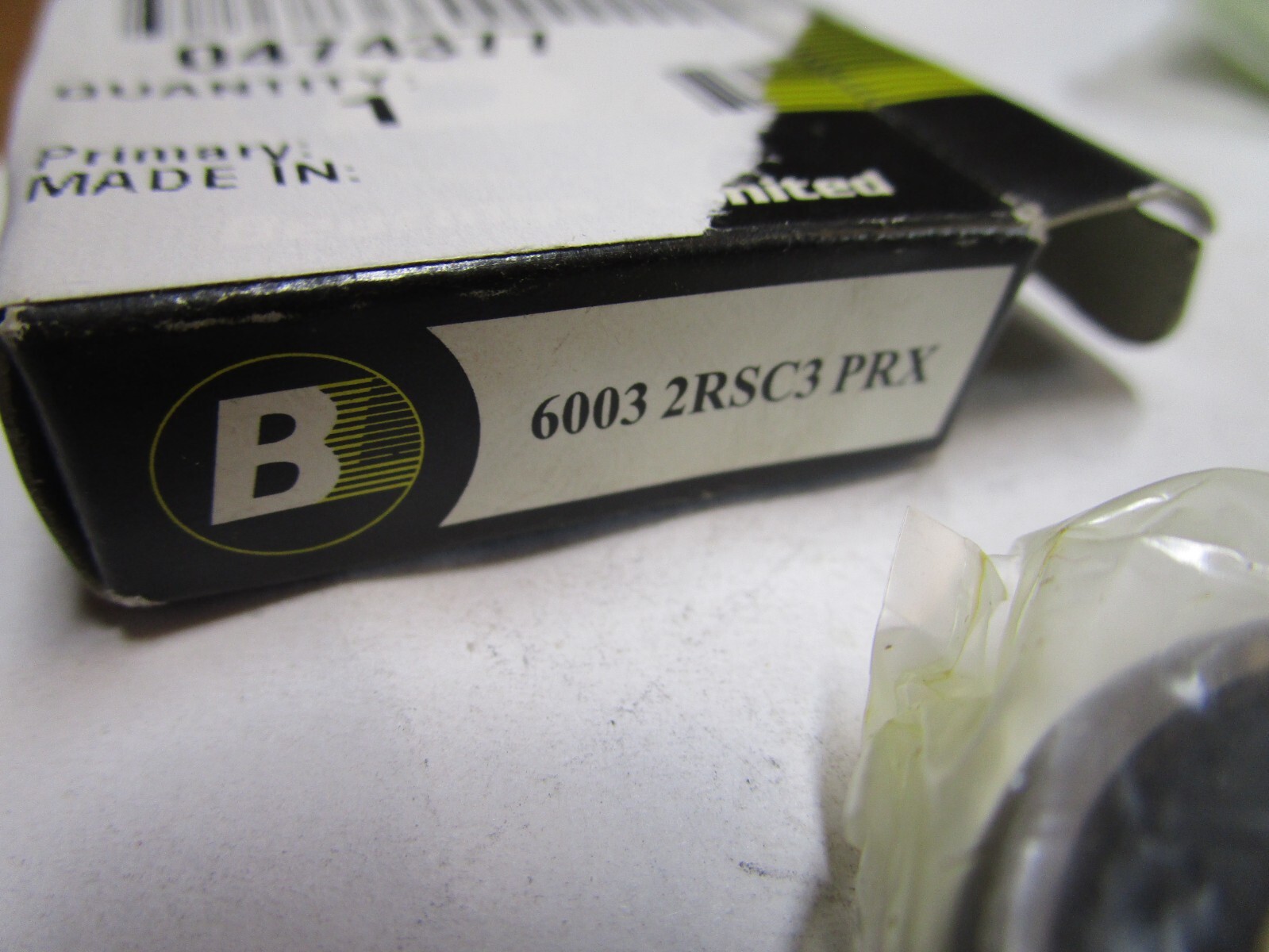 6003 2RS 17mm Bore x 35mm OD x 10mm W Single Row Two Seal Enclosed Bearing