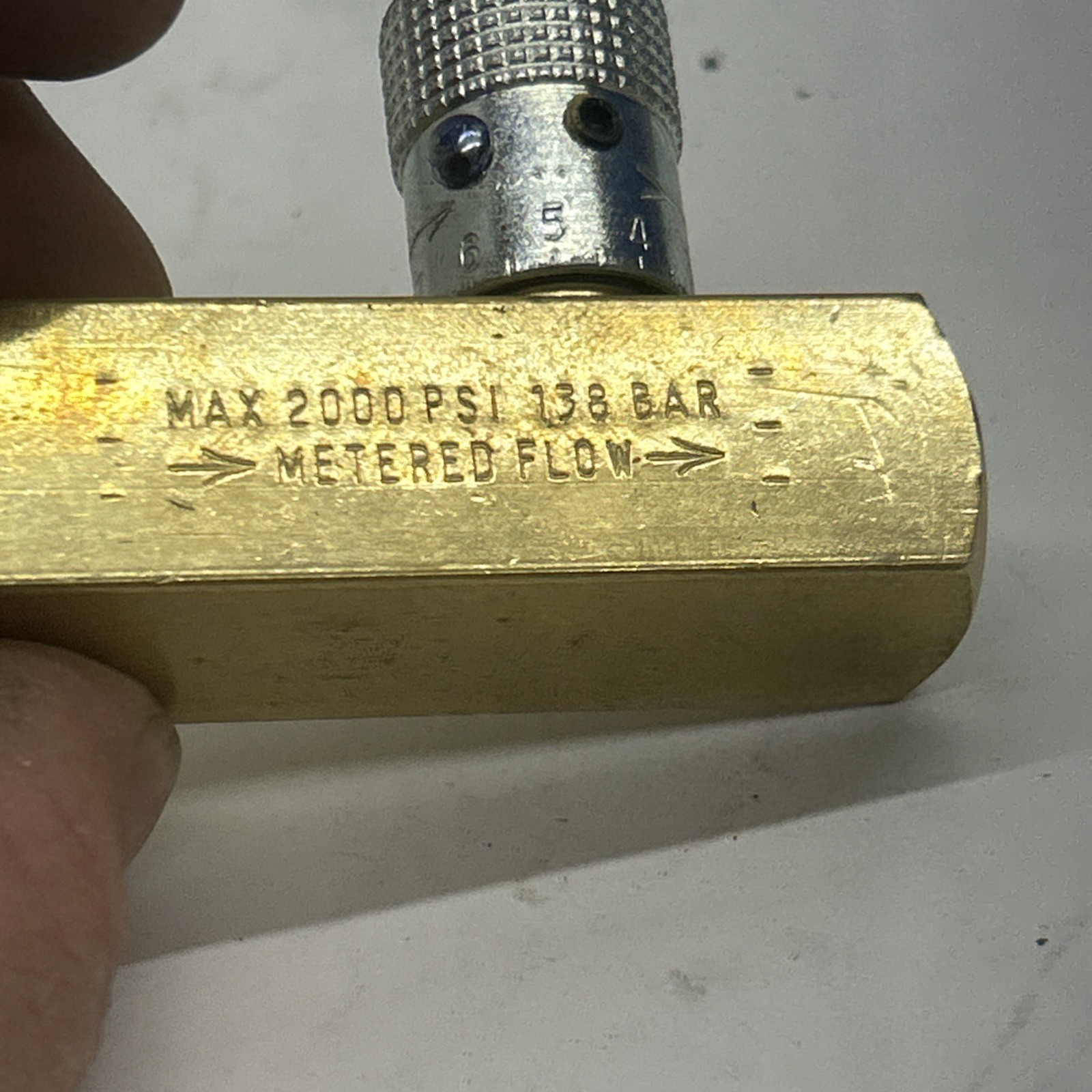 NEW ! PARKER 1/4″ FLOW CONTROL VALVE PF400B. Parker Pf-400b