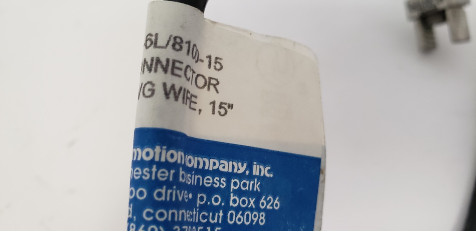 EMC EM3955-6L/8100-15 BSW CONNECTOR, W/#6 AWG WIRE, 15″, NNB
