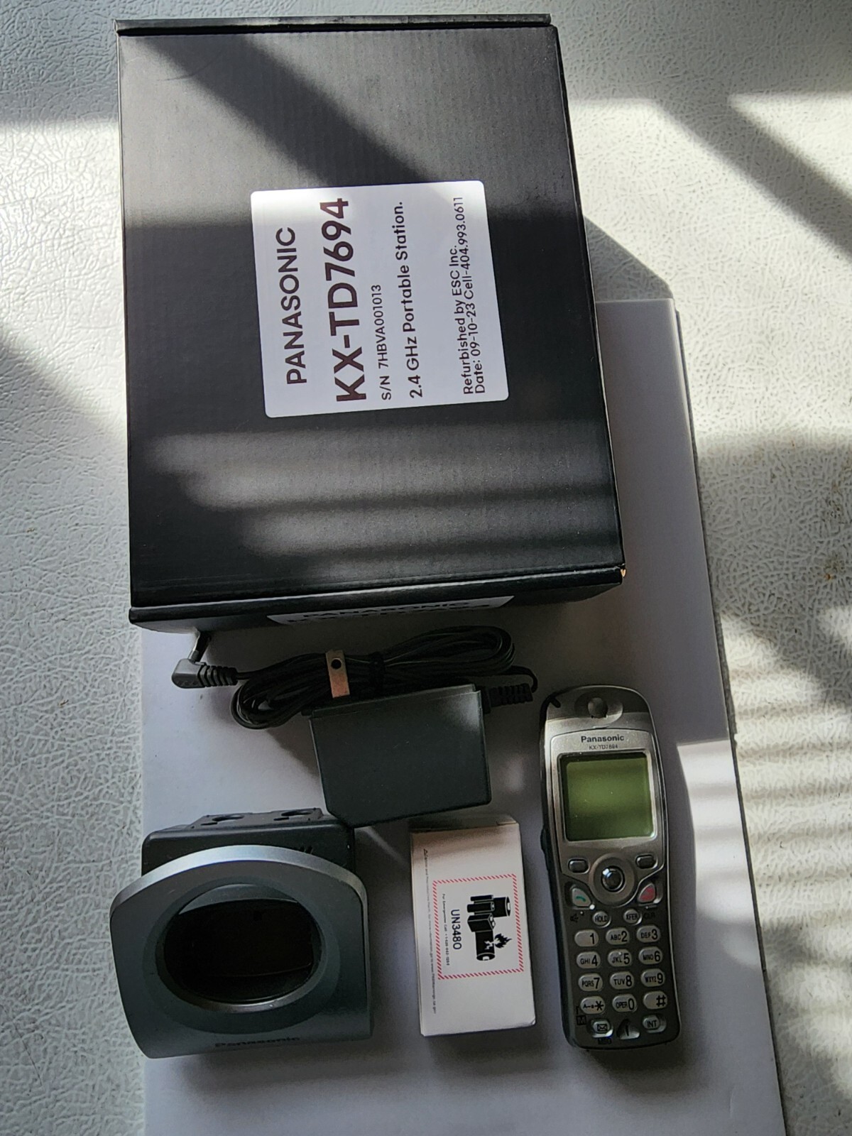 PANASONIC KX-TD7694/2.4 GHz P. REFURBISHED/ 6 MONTH WARRANTY NO COST. LOOKS NEW.
