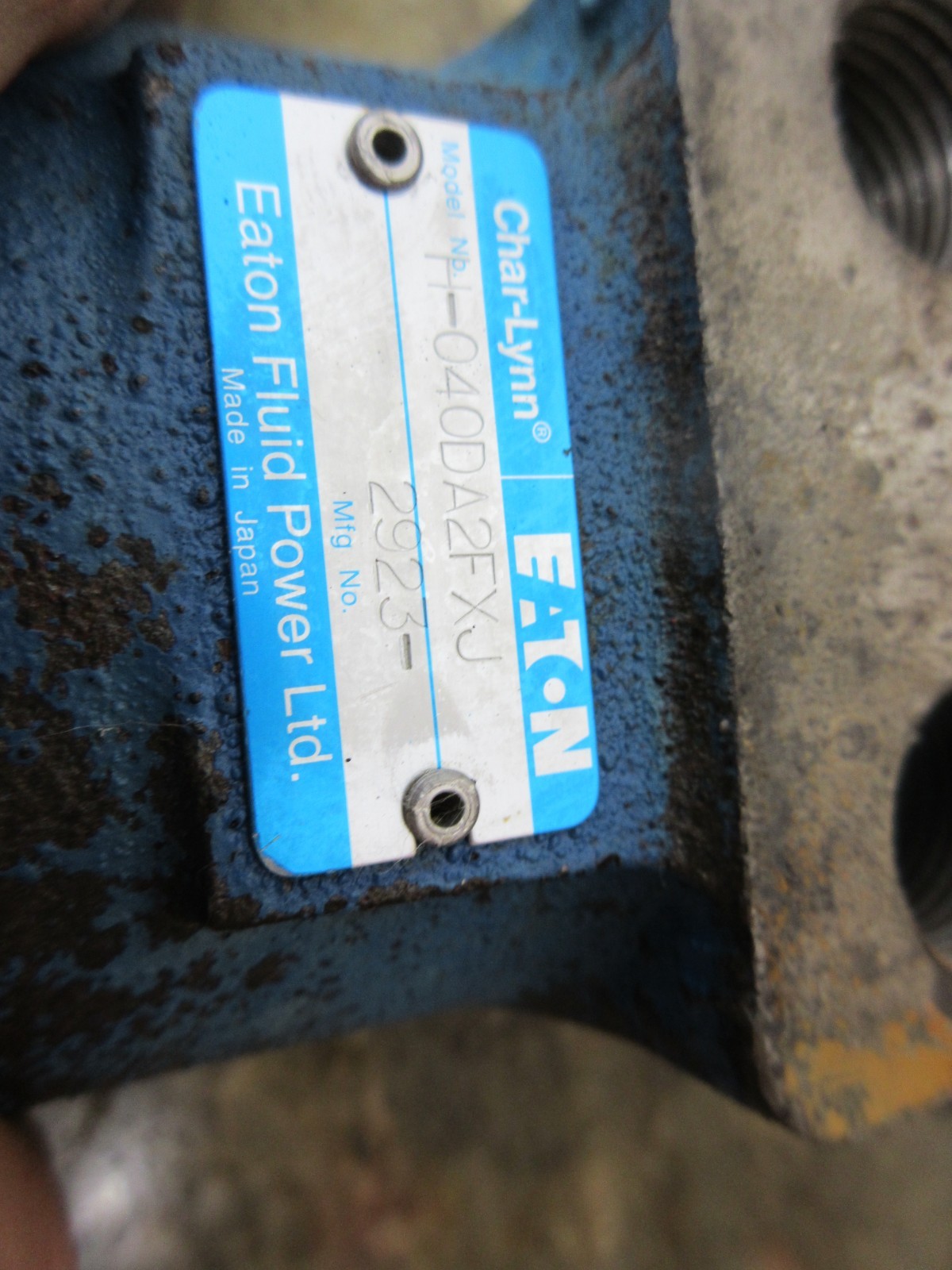 SAEILO ANL-250 SPRINT 250 CHAR-LYNN EATON FLUID POWER MOTOR H-040DA2FXJ