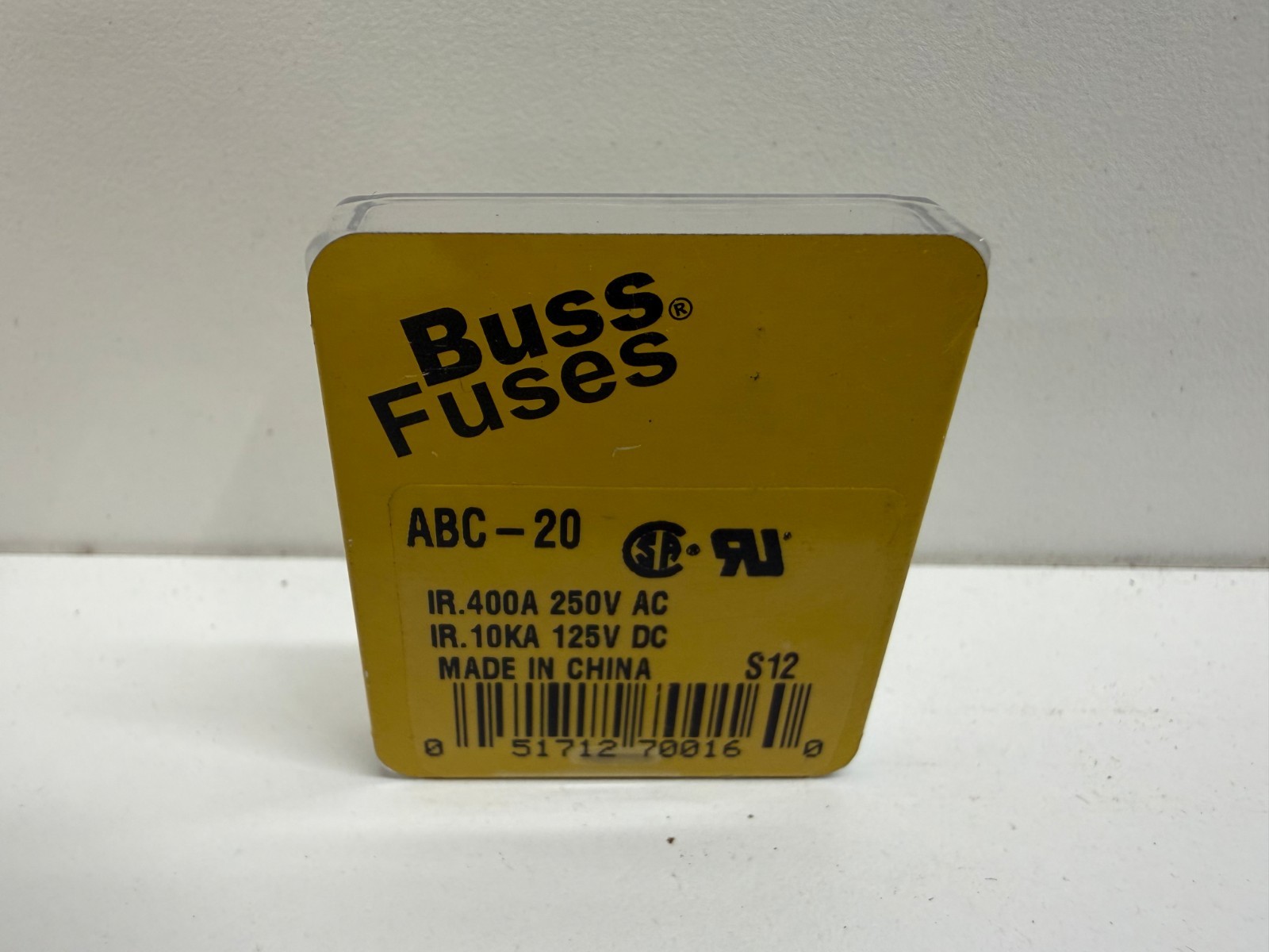LOT OF (5) NEW OLD STOCK! BUSSMANN 20A MINIATURE FUSES ABC-20