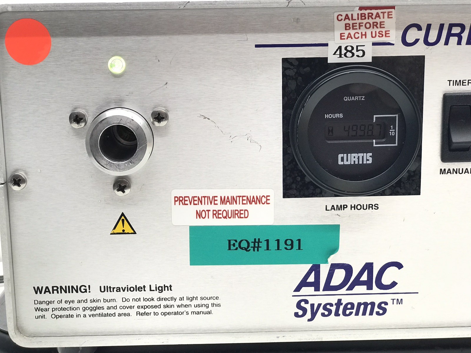 ADAC systems Cure Spot 50 UV Ultraviolet Curing Unit