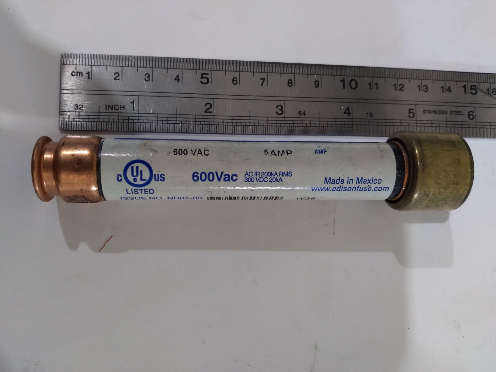 EDISON ECSR5 600VAC OR LESS 200KA RMS 300VDC 20KA