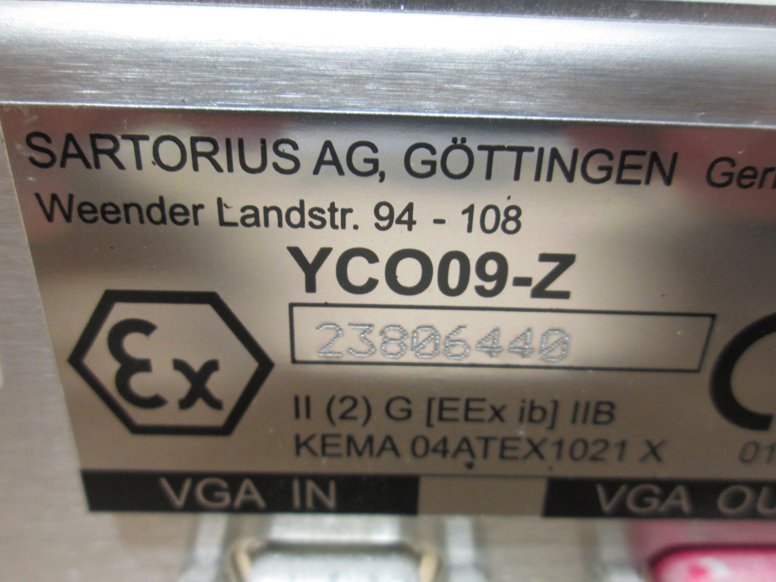 Sartorius TopMix Auto paint mixing YCO09-Z Ex-Link converter power supply unit