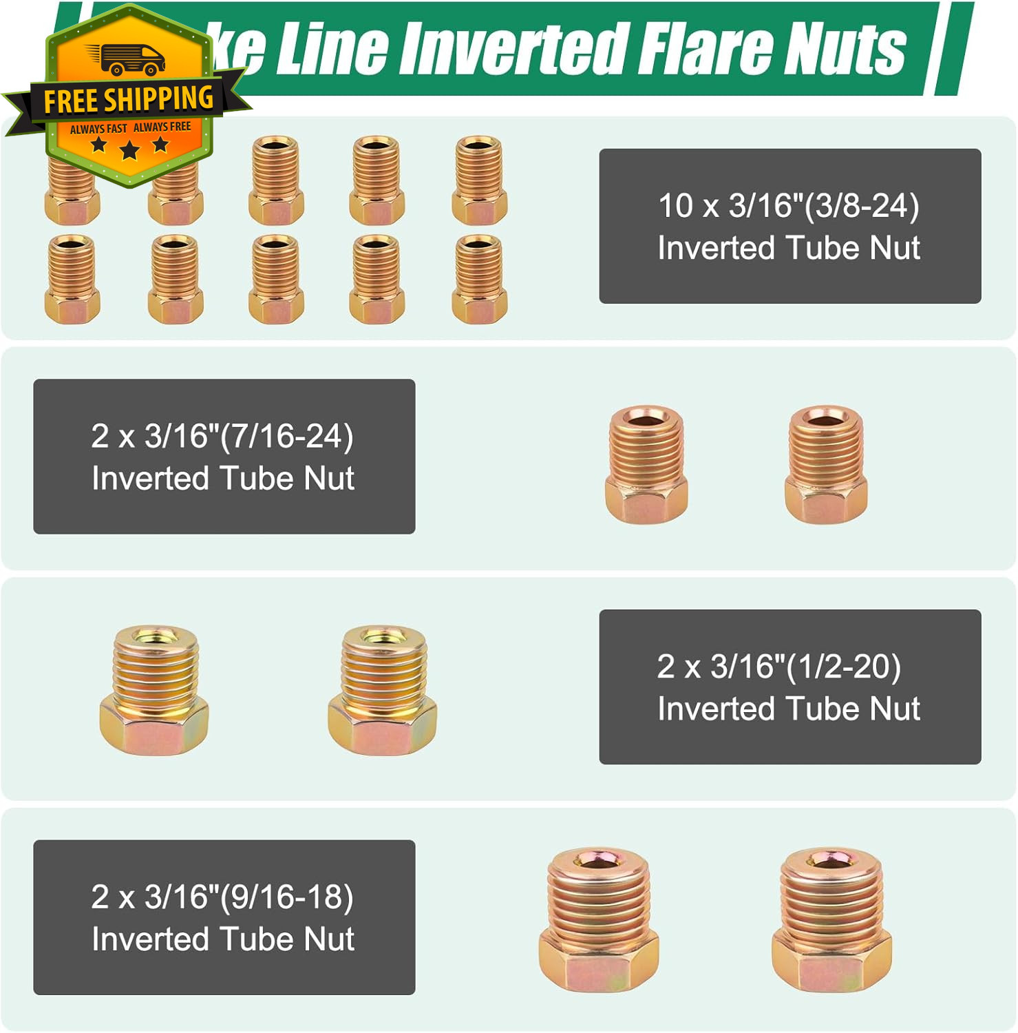 25Ft Zinc Coated Steel Brake Line Kit With Fittings For Truck SUV Trailer