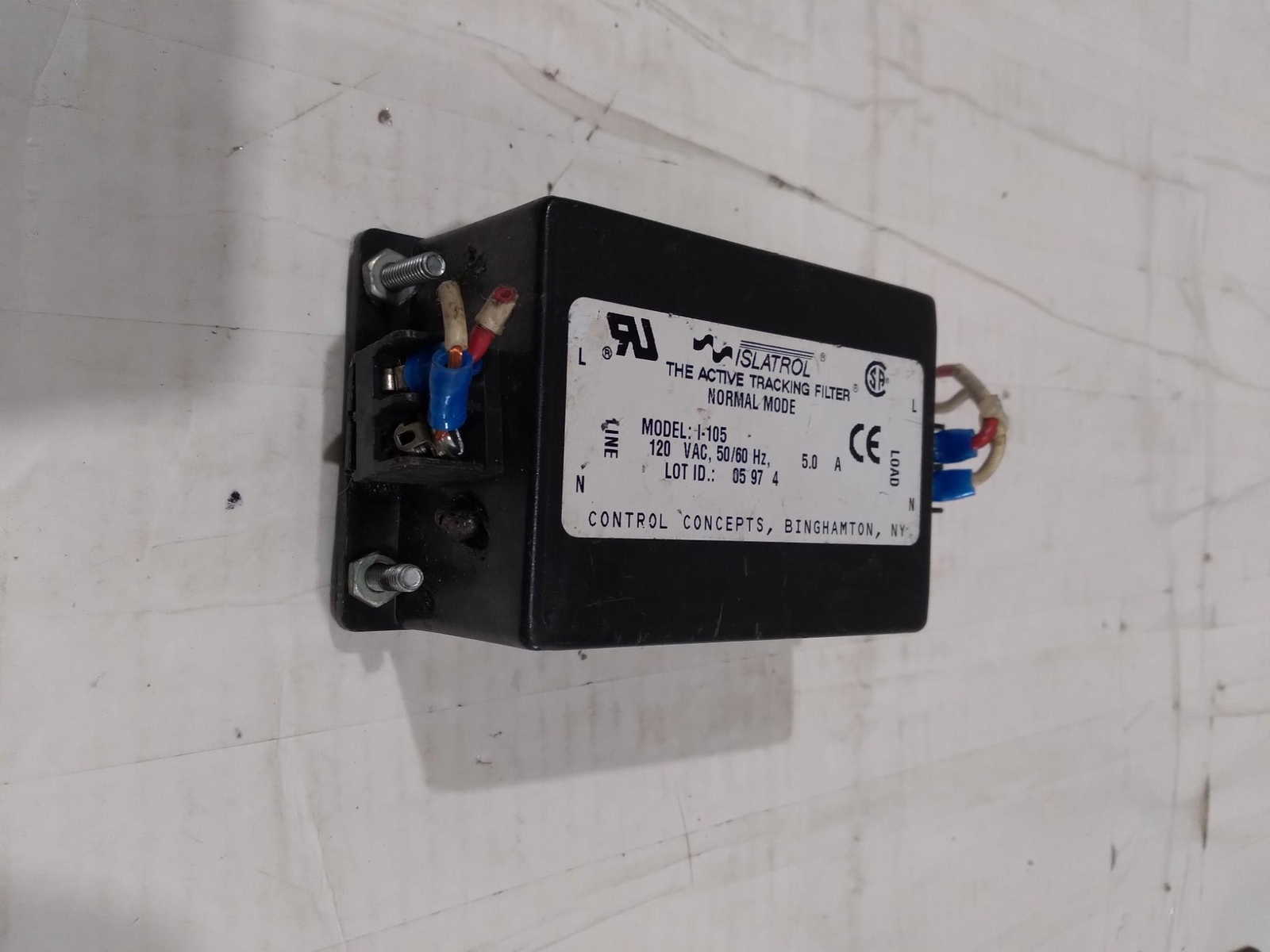 ISLATROL THE ACTIVE TRACKING FILTER I-105 120VAC 50/60HZ 5.0A