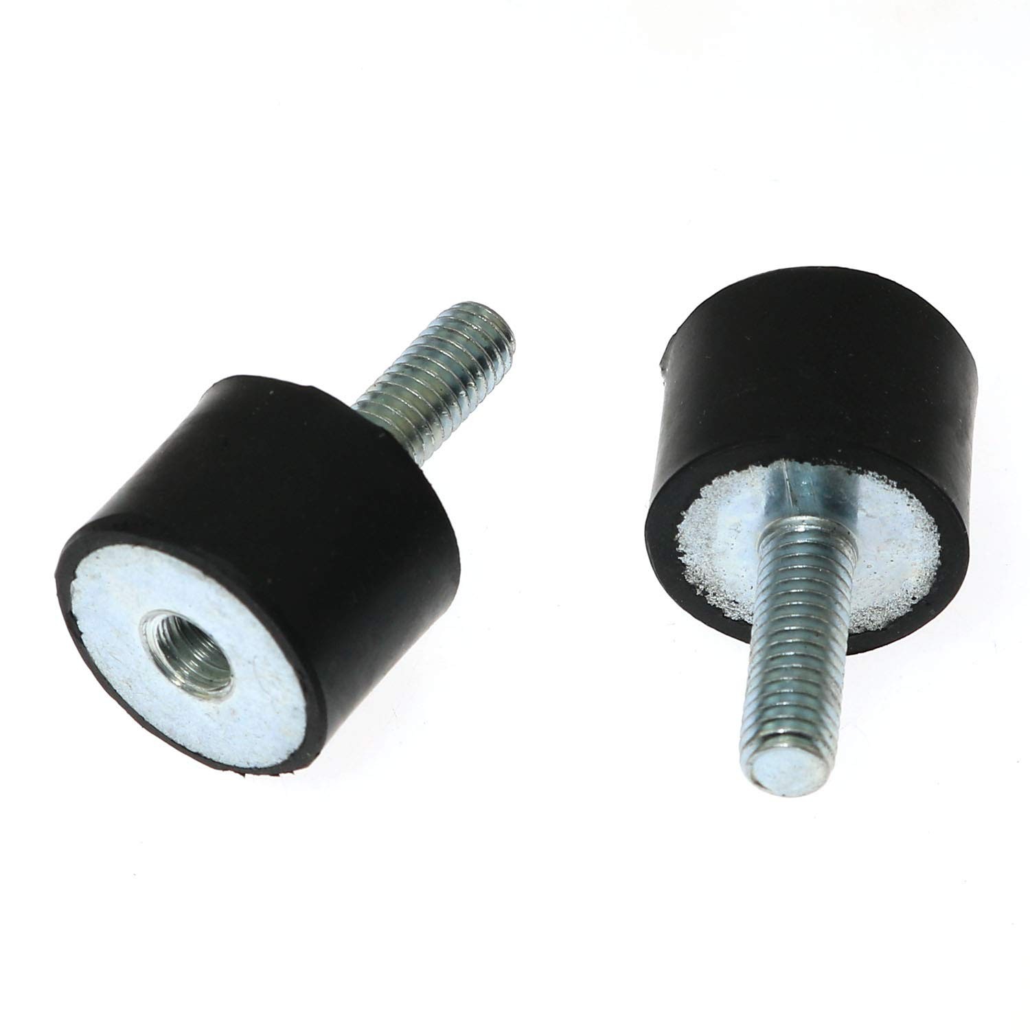 RLECS 4pcs M6 x 18mm Male Thread 20 x 15mm Rubber Base Vibration Isolator Mou…
