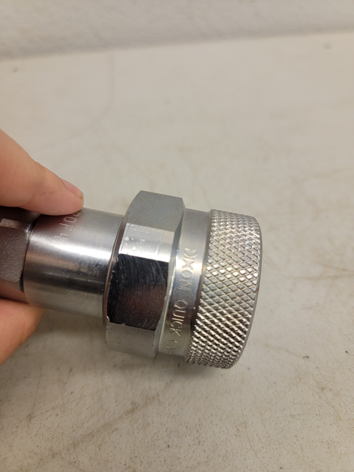 DIXON 4VEPOF4 Nickel Plated Steel Coupler, 1/2 in Quick Discnnect X 3/4 Orb