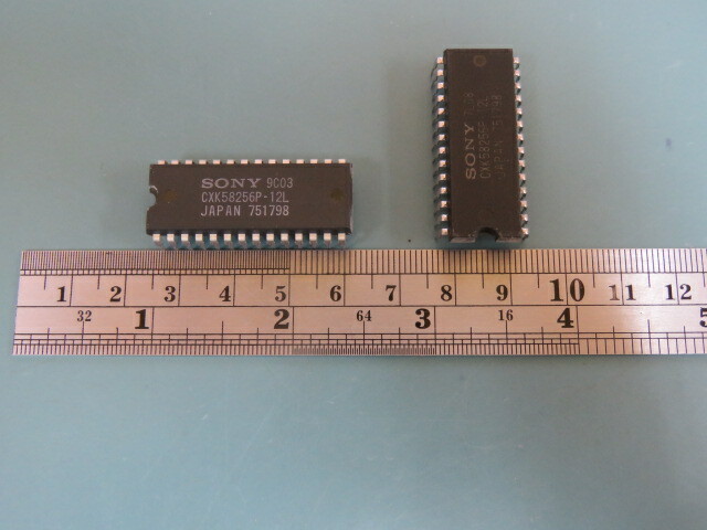 SONY CXK58256PM-12L Qty of 7 per Lot USED/PULLS 28-Pin Dip Integrated Circuit N