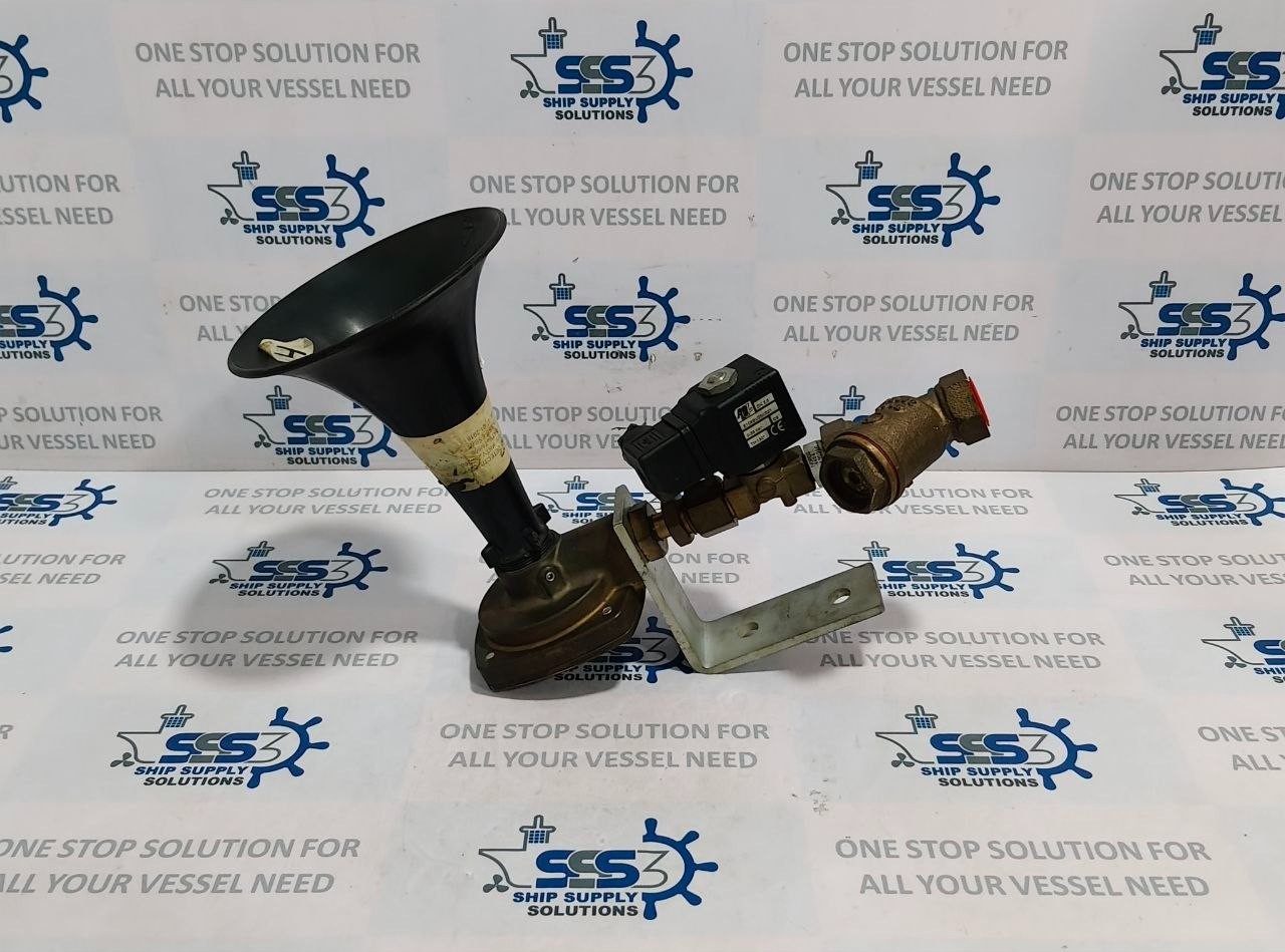 Kockum Sonics Tyfon MKT 75/660 Air Horn with Solenoid Valve