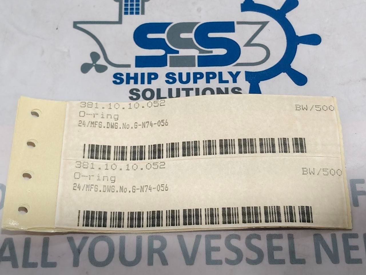 O-Ring BW/500 381.10.10.052 O-Ring Size OD 130mm x ID 120mm x Thick. 7mm