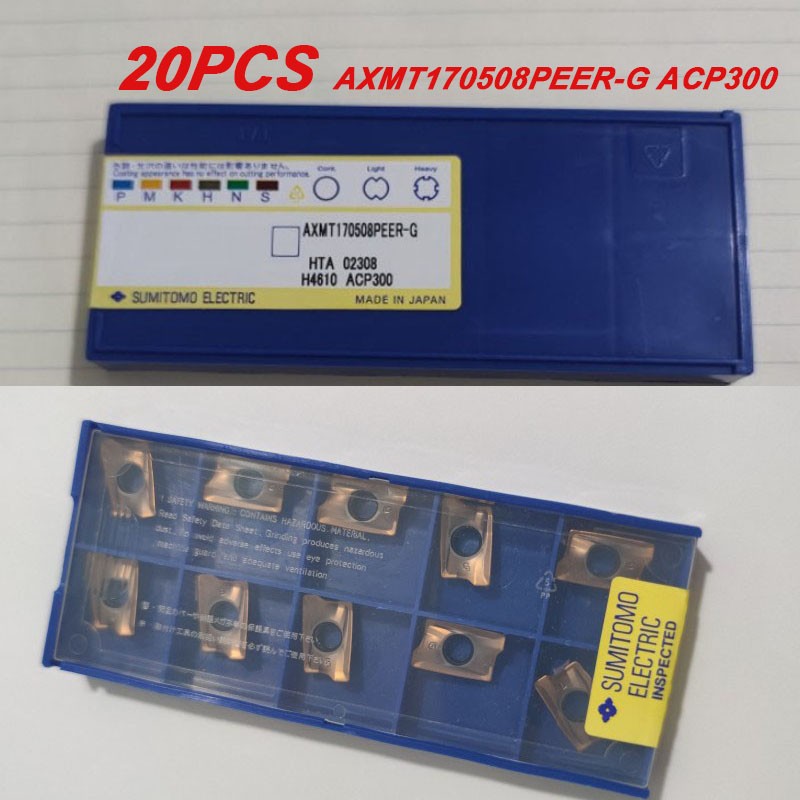 20PCS New in box For SUMITOMO AXMT170508PEER-G ACP300 Carbide Milling Inserts US