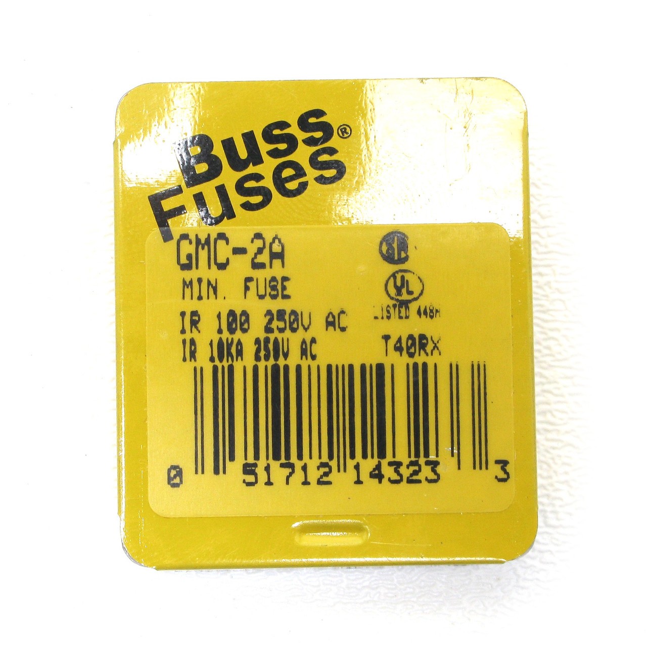 Bussmann GMC-2A 250VAC 2 Amp Cartridge Fuse, 5pcs