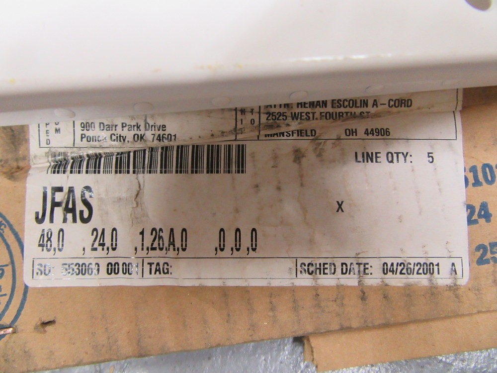 Titus JFAS 48,0, 24,0, 1,26,a,0,0,0,0 Diffuser JFAS480240126A0000