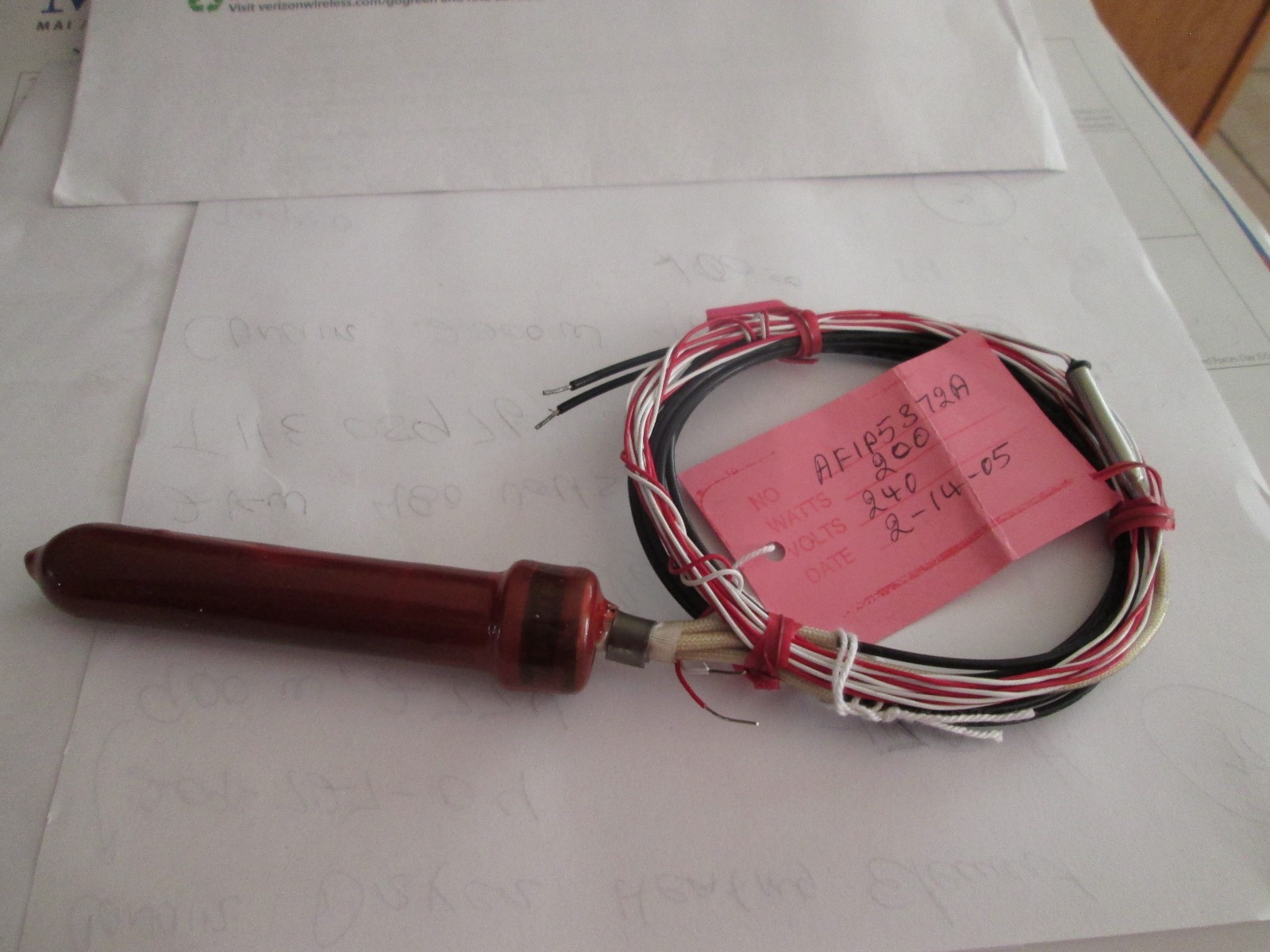 D-M-E 240 volts 200 watts heater probe AFIP5372A