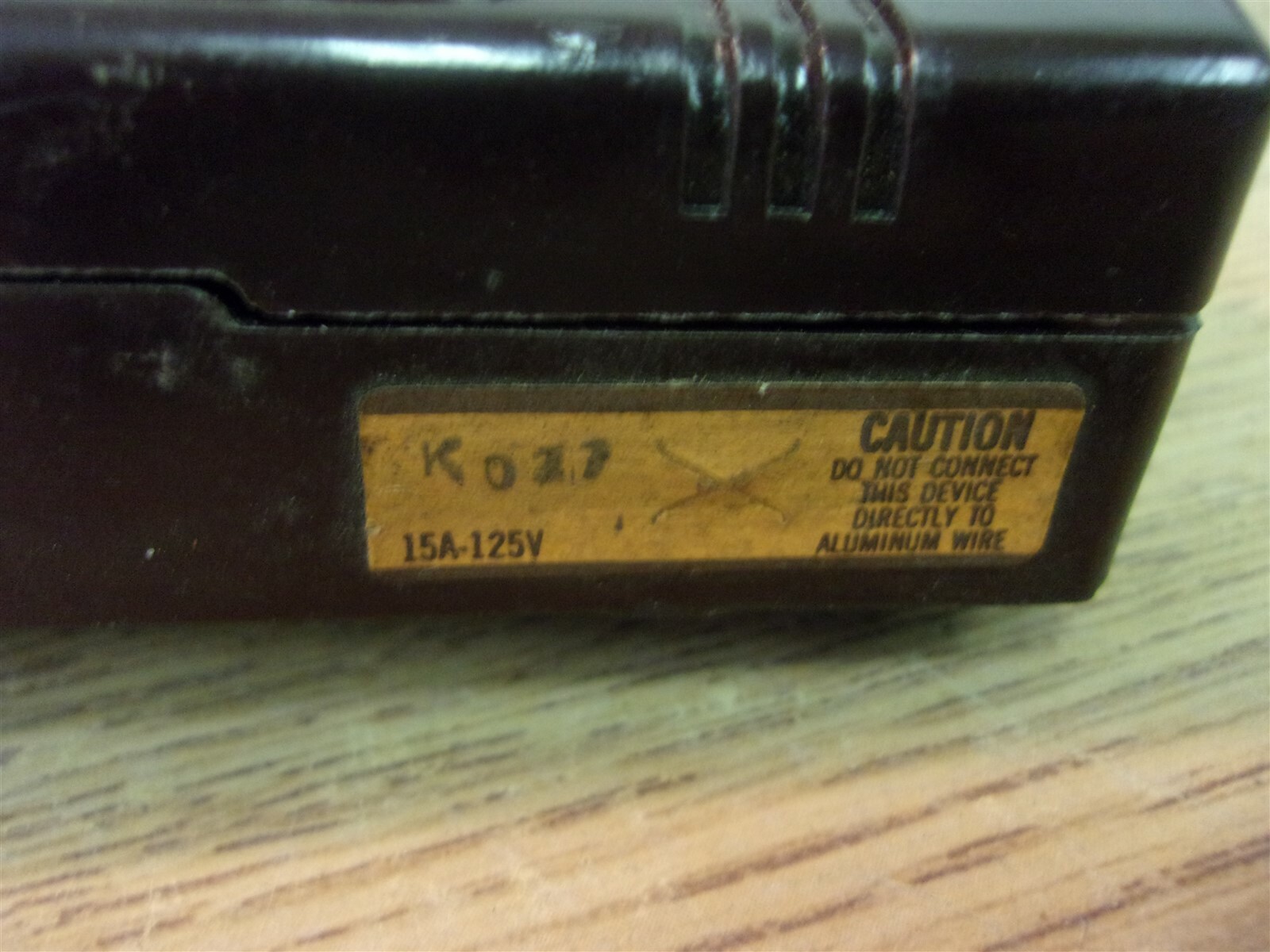 leviton Double Surface Outlet 15A 125V Brown Bakelite *FREE SHIPPING*
