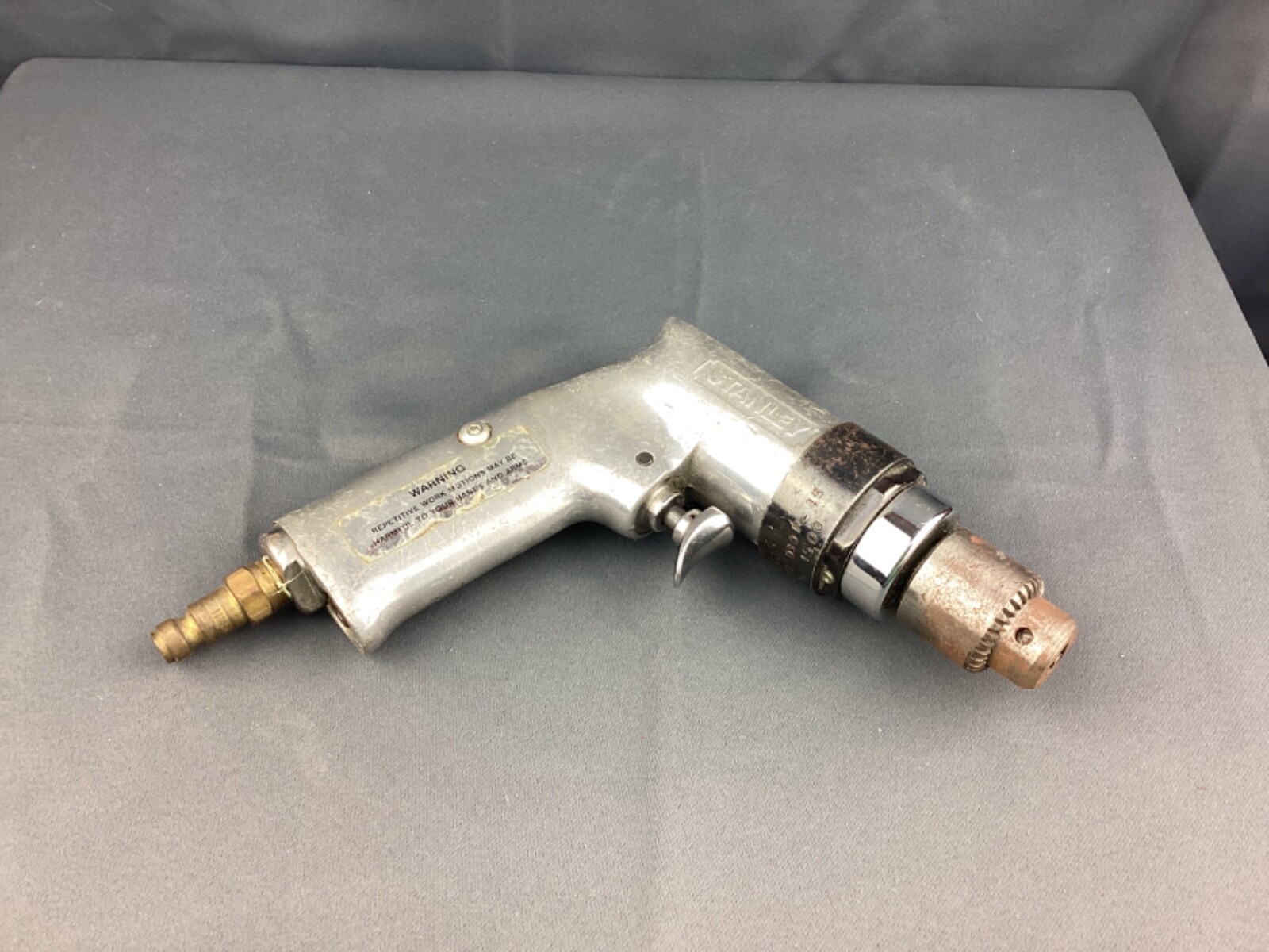 Vintage Stanley Model D30 P-45 rpm Air Pneumatic Drill Nutrunner 4500 rpm