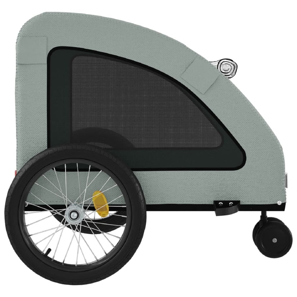 Pet Bike Trailer Grey Oxford fabric, iron, PVC Medium Durable