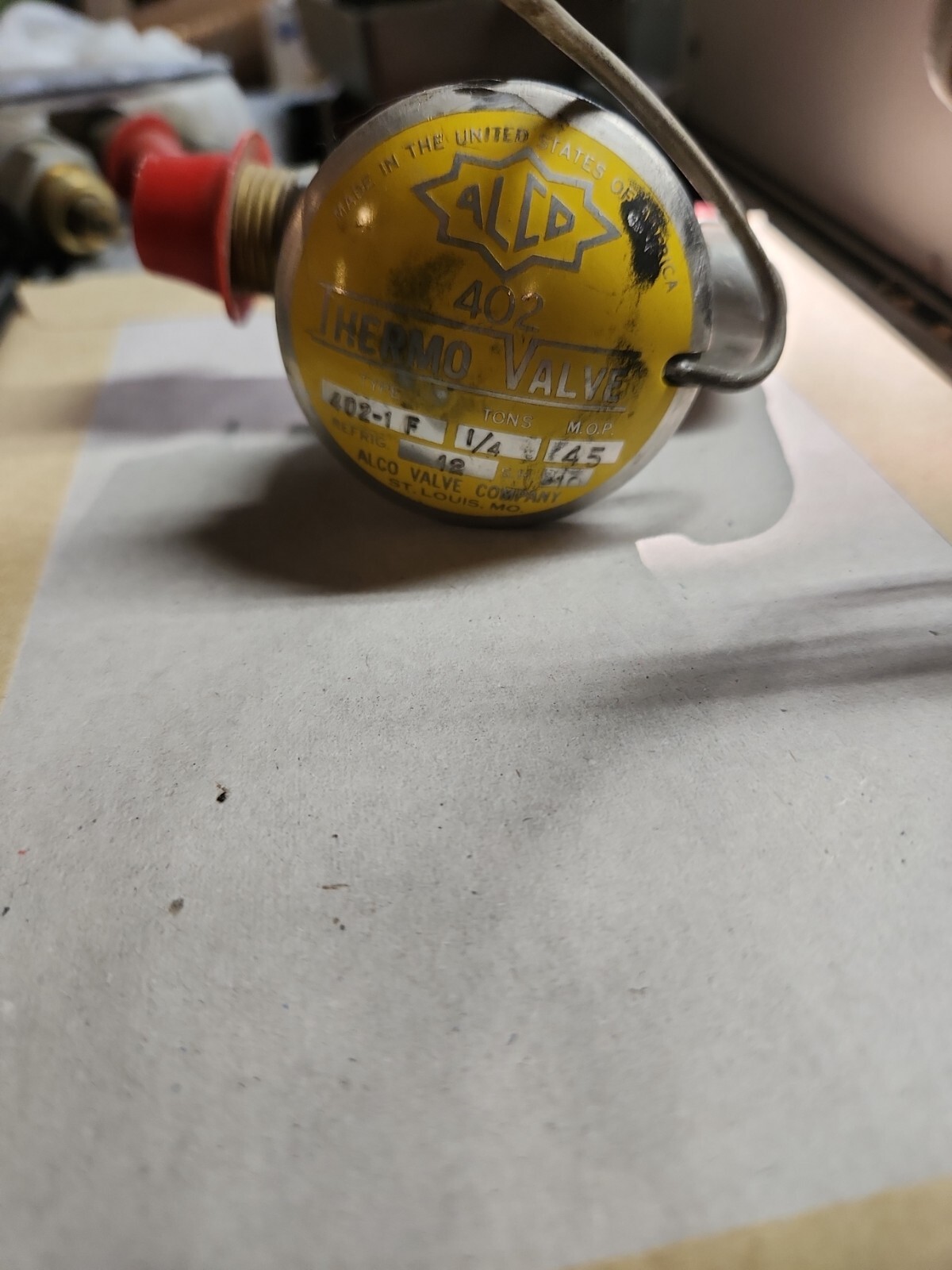 ALCO 402-1F Thermo Valve, 1/4 tons, 45 MOP, 12 refrig., 10 SH.